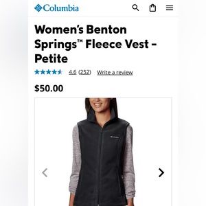 Women’s Columbia Small Vest